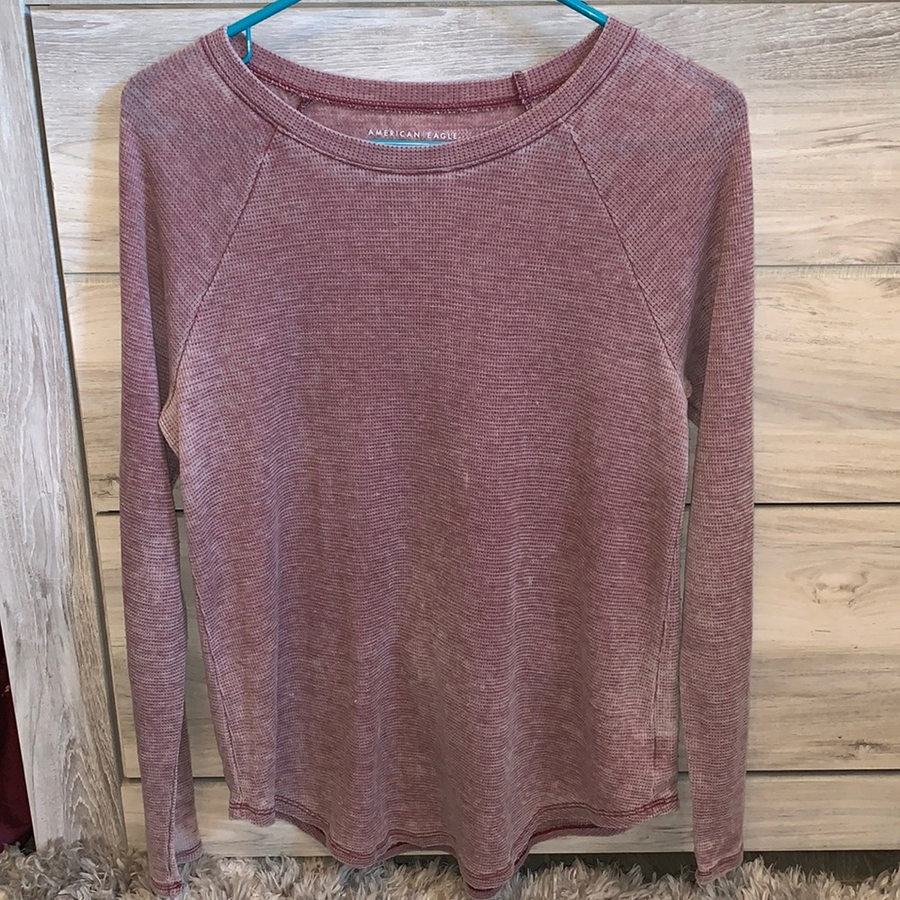 maroon long sleeve